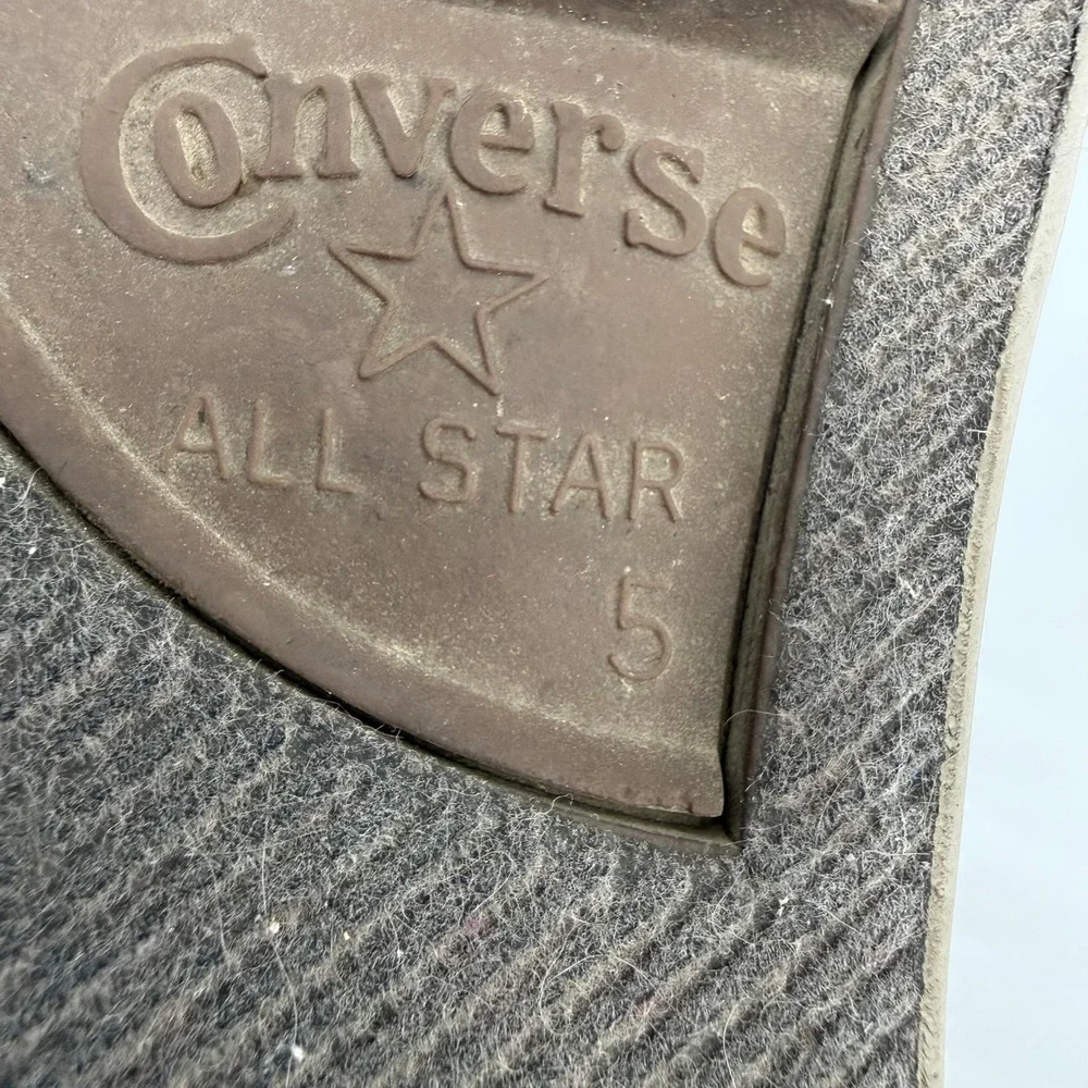 Converse Chuck Taylor Low-Top Charcoal Grey Electric Blue Sneakers Youth 5